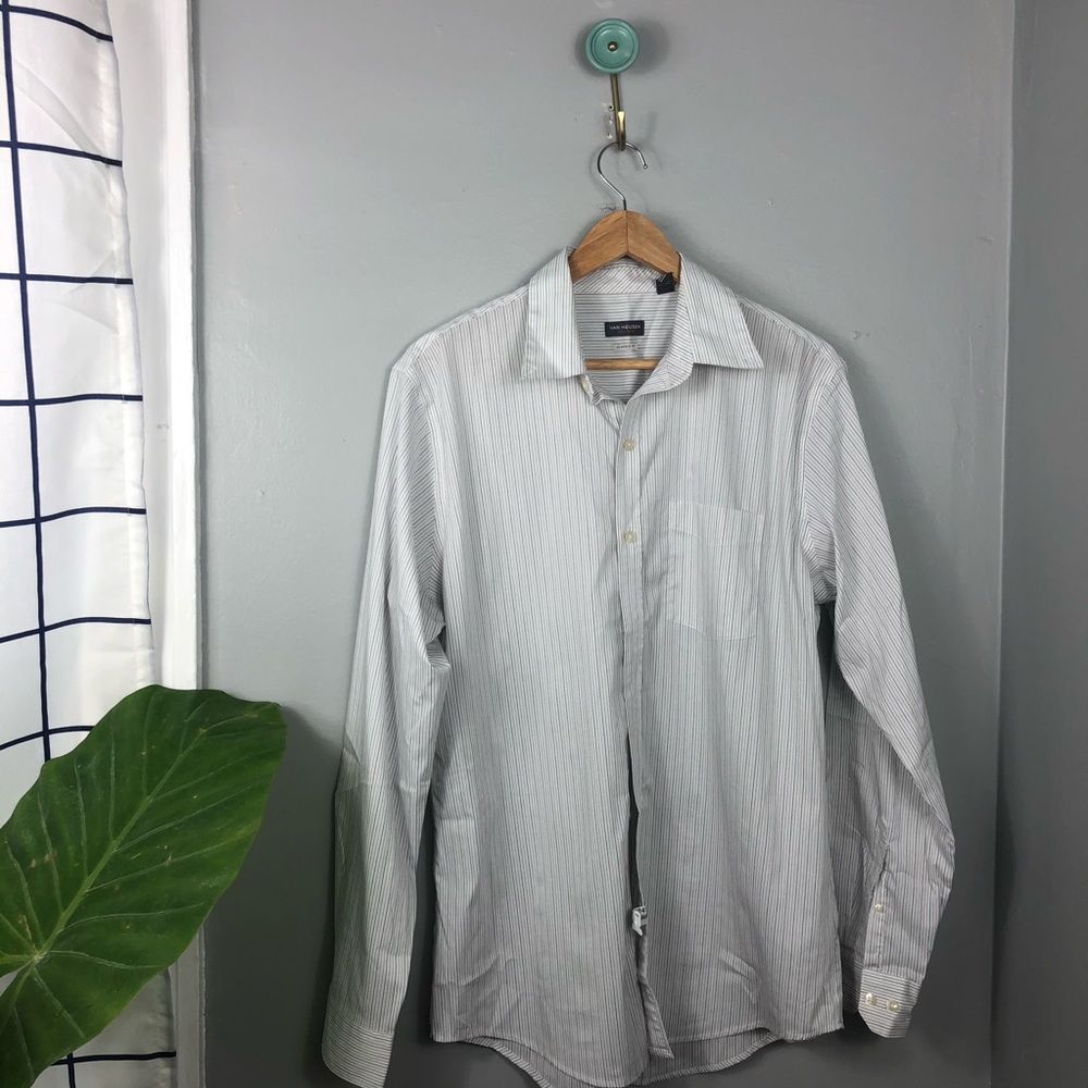 Van Heusen Classic Fit Striped Dress Shirt